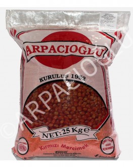 Arpacıoğlu® Naturel Kırmızı Futbol Mercimek 25kg (Kg Fiyatı: 27.00TL)