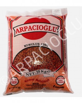 Arpacıoğlu® Cilalı Kırmızı Futbol Mercimek 25kg (Kg Fiyatı: 75.00TL)
